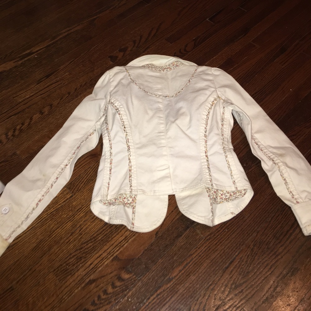 Free People White Denim Jacket - Picture 4 of 5
